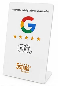 Acrílico Google blanco vertical