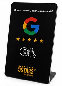 Acrílico Google negro vertical